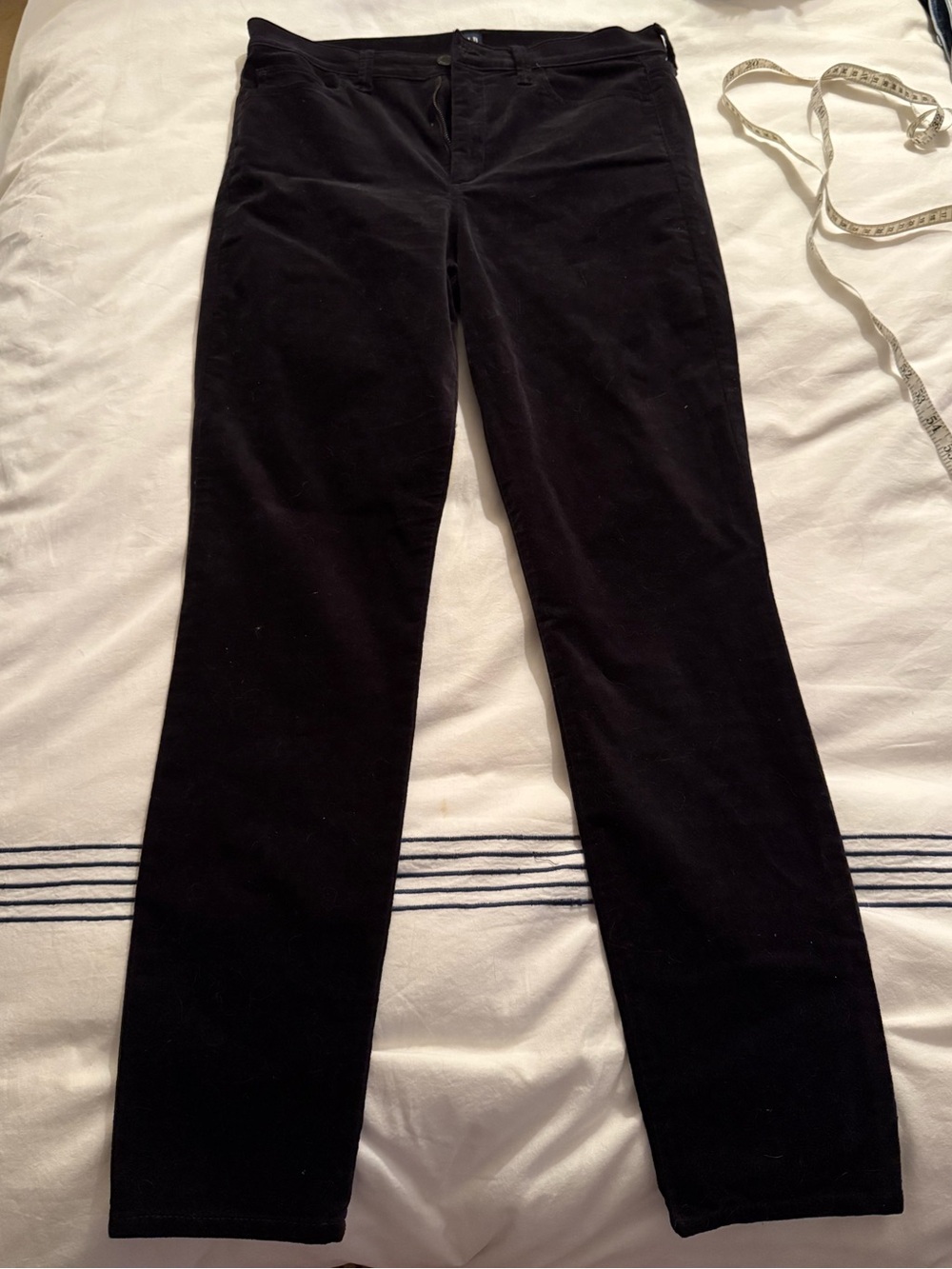 GAP Women's Black Velvet Cigarette Pants